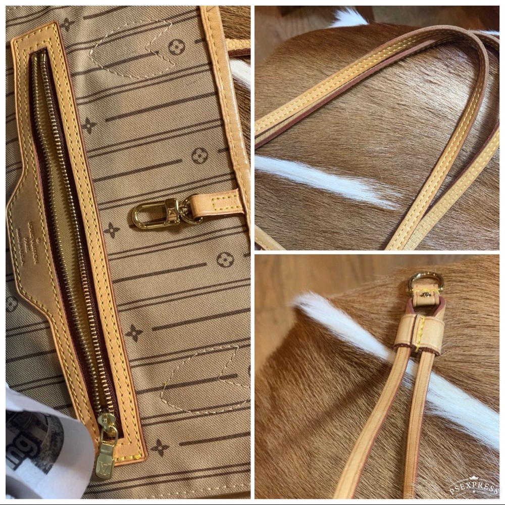 ‼️SOLD on ♏️‼️LV NEVERFULL MM GORG EUC/DUST BAG - Picture 8 of 13